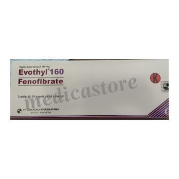 Evothyl Kaplet Salut Selaput 160 MG