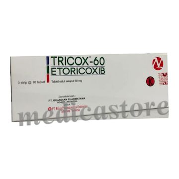 Tricox 60 MG Tablet Salut Selaput