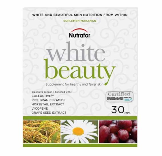Nutrafor White Beauty, suplemen untuk kulit cerah berseri