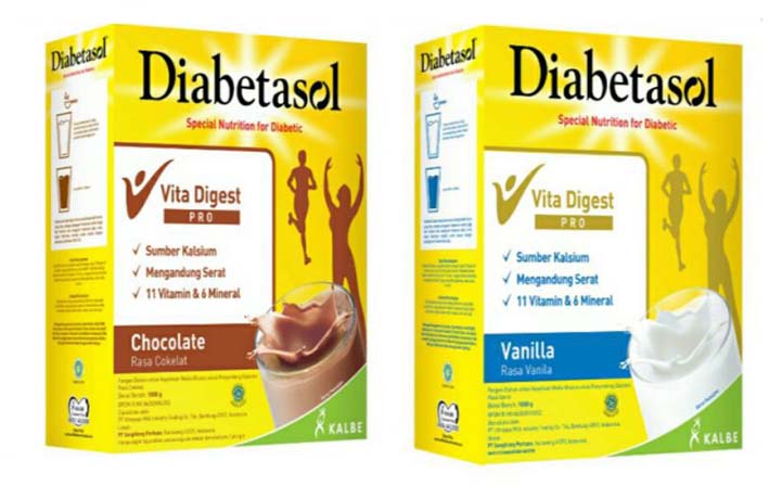 Diabetasol, susu untuk orang dengan diabetes