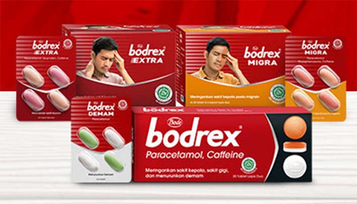 Bermacam varian Bodrex sakit kepala untuk meredakan sakit kepala Anda