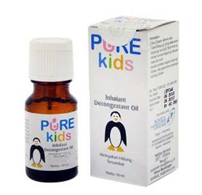 Purekids inhalant decongestant oil untuk meredakan pilek anak