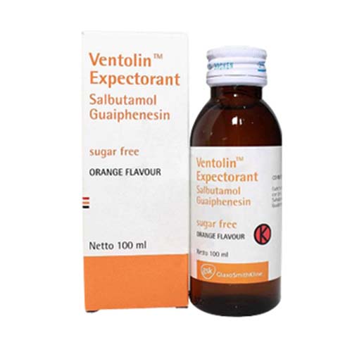 Ventolin Expectorant Syrup, obat untuk asma dan bronkitis