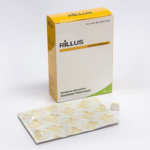 Rillus tablet, suplemen untuk menjaga kesehatan sistem pencernaan
