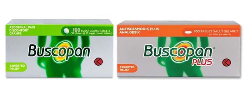 Produk Buscopan dan Buscopan Plus