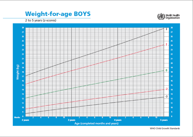 BMI anak laki-laki