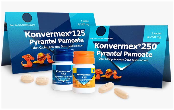 Konvermex, obat cacing keluarga