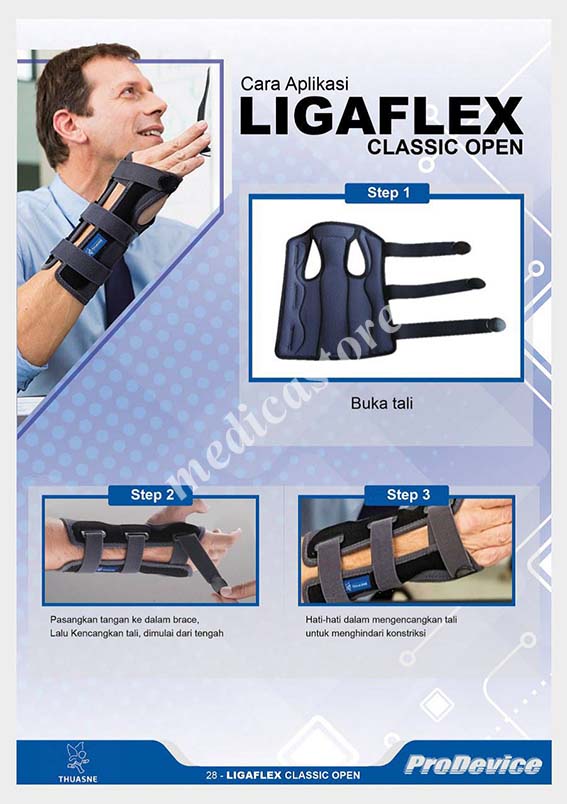 Cara pakai Ligaflex Classic Open