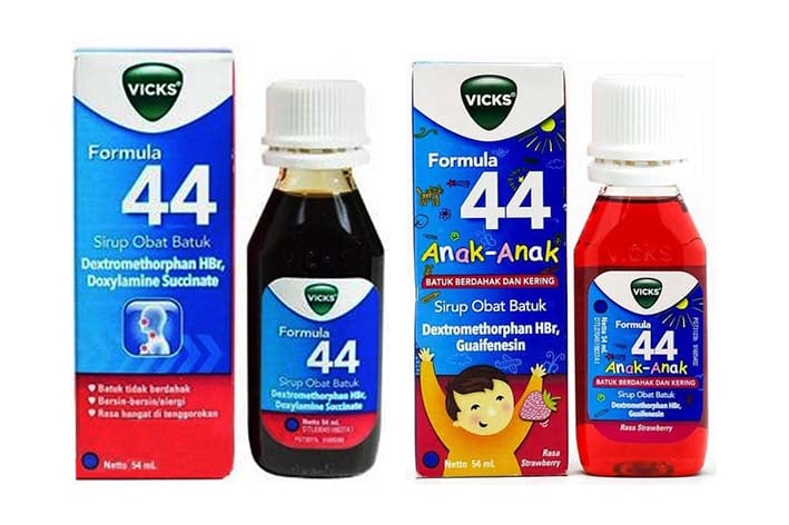 Vicks Formula 44, obat untuk menyembuhkan batuk dan pilek