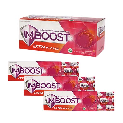 Imboost Extra vit. C & D3, suplemen untuk menjaga daya tahan tubuh